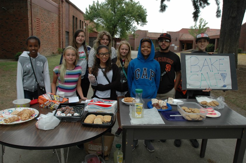 The kids of Cal Middle School in Land Park put on a bake sale as part of their 